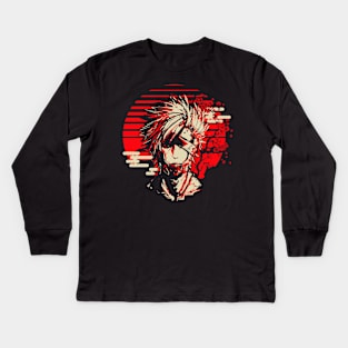 Cyborg Ninja Zandatsu Metal Gear Kids Long Sleeve T-Shirt